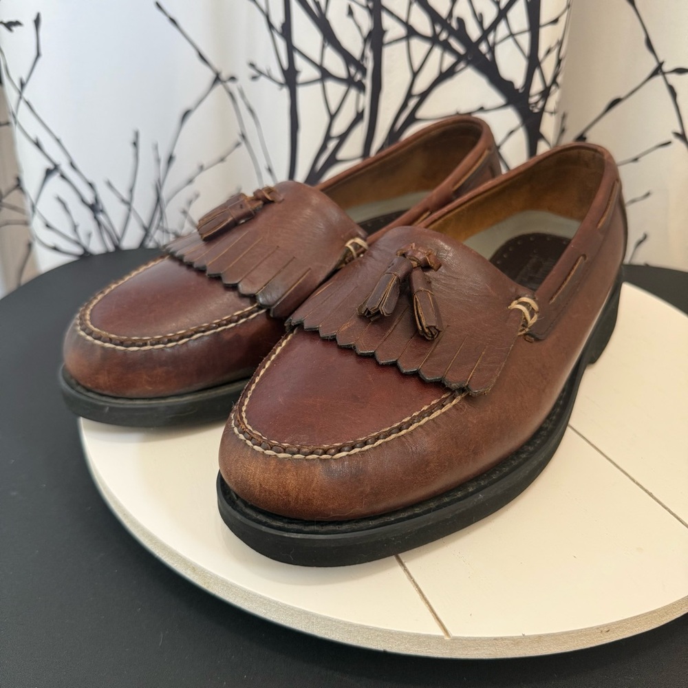 Rockport Men's Tasseled Loafers MR3191 Brown Leather Size 13 W